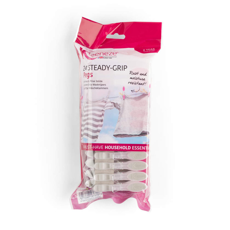 Kleeneze 6-Bar Radiator Attachable Airer - 24 Pegs