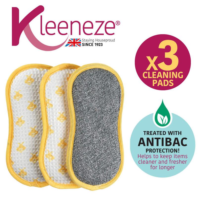 Kleeneze Anti-Bac Busy Bee Cleaning Pads Pack Of 3