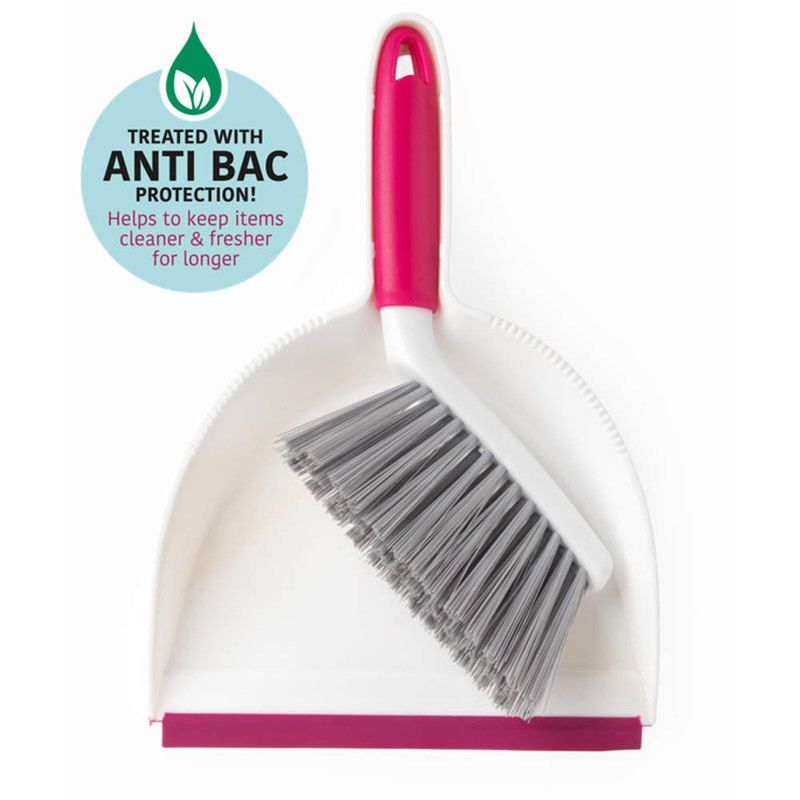 Kleeneze Antibacterial Mini Dustpan And Brush Set