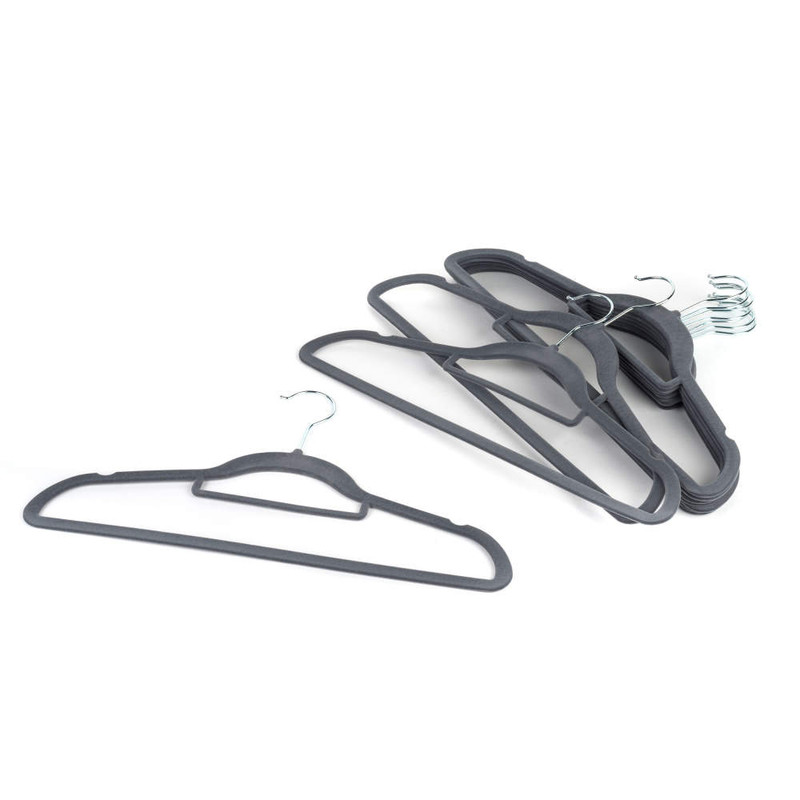 Kleeneze Black Velvet Hangers - 8 Pack