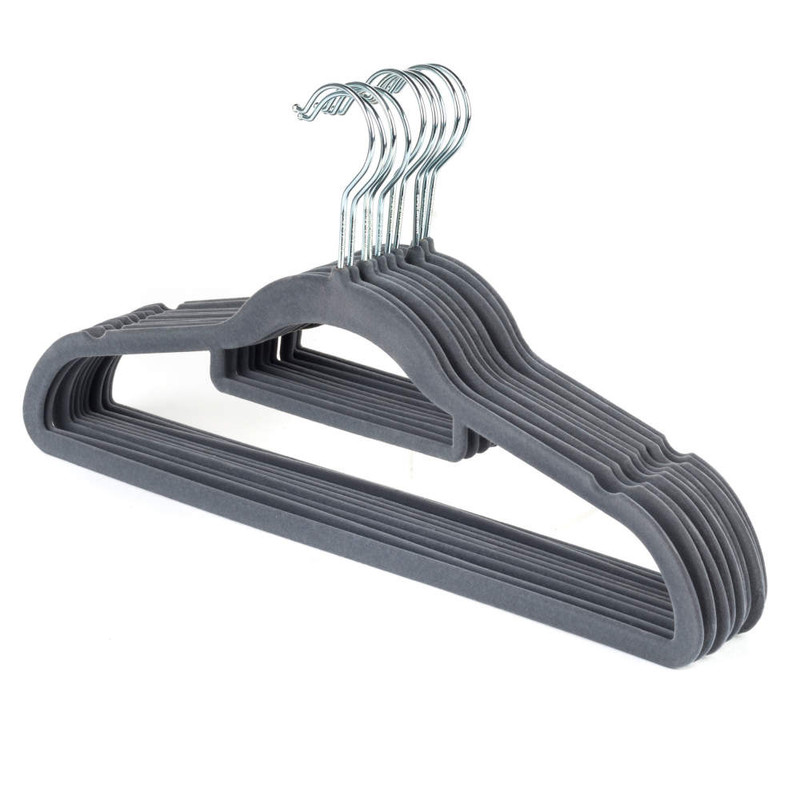kleeneze Black Velvet Hangers - 8 Pack