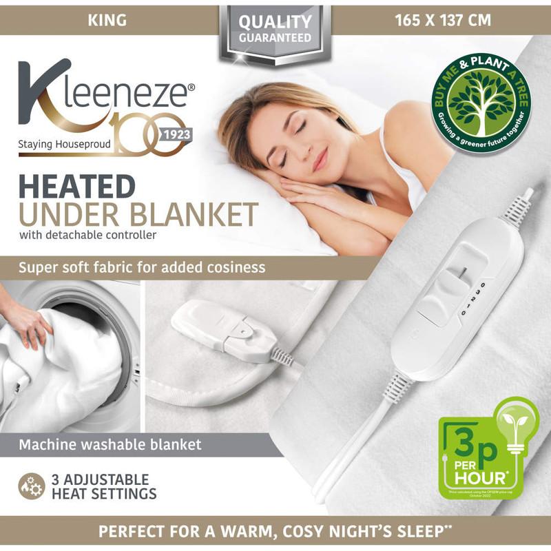 Kleeneze Heated Underblanket 2 Pack For King Beds