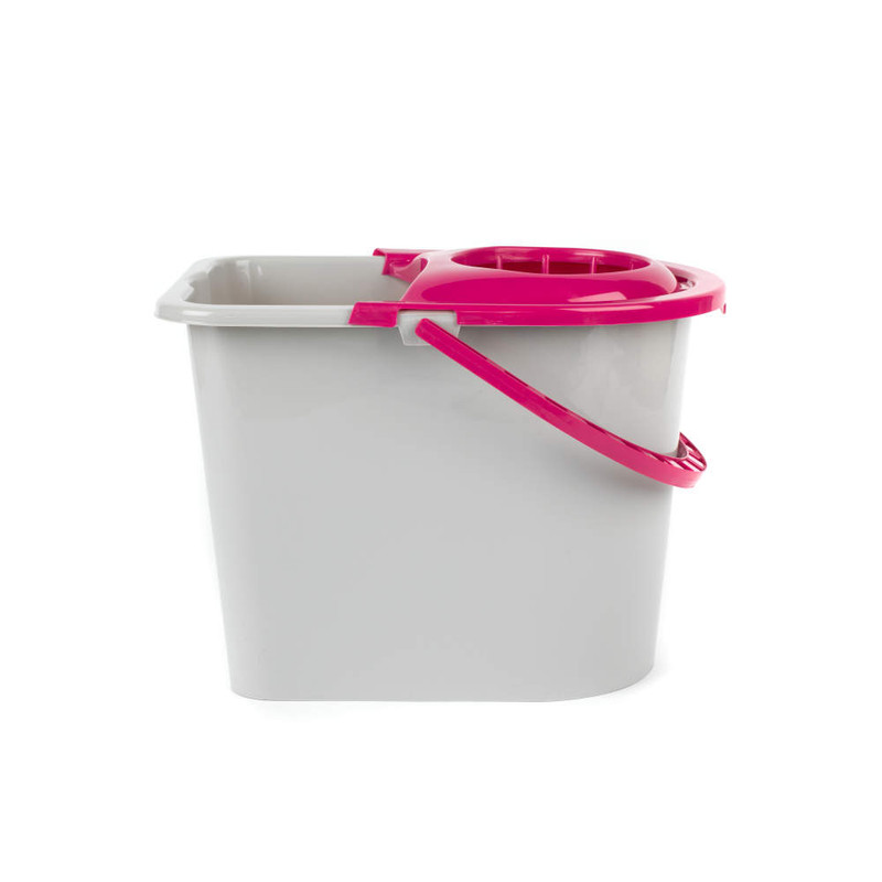 Kleeneze Mop Bucket With Wringer Grey/Pink