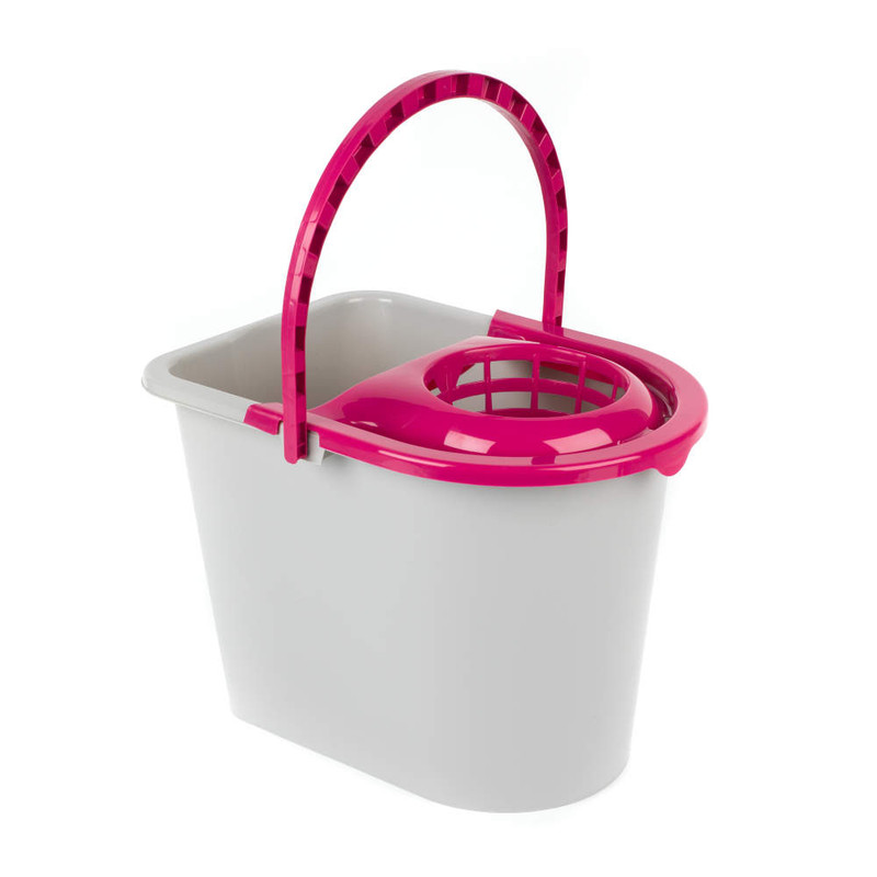 kleeneze Mop Bucket with Wringer Grey/Pink