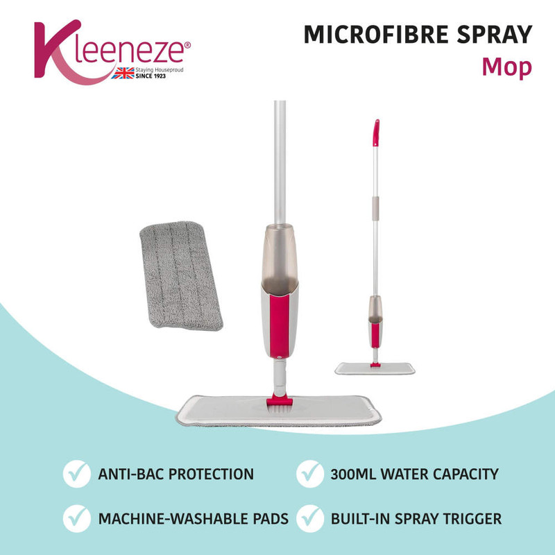 Kleeneze Spray Mop With Refillable Microfibre Head