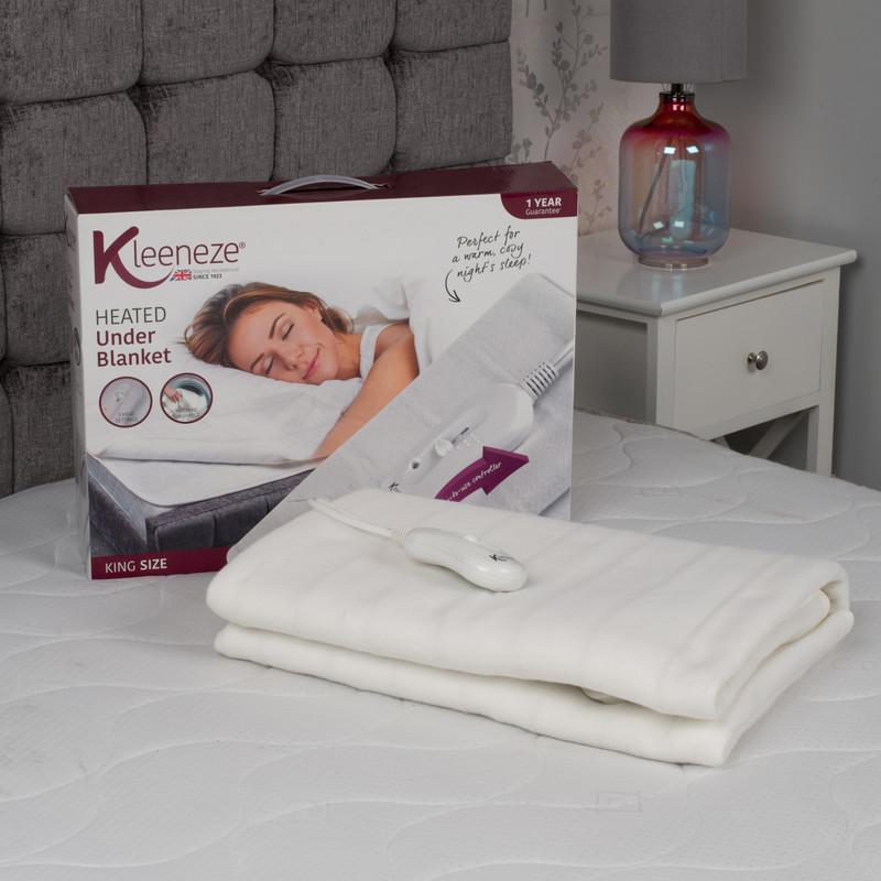 Kleeneze Machine Washable Electric Heated Under Blanket King