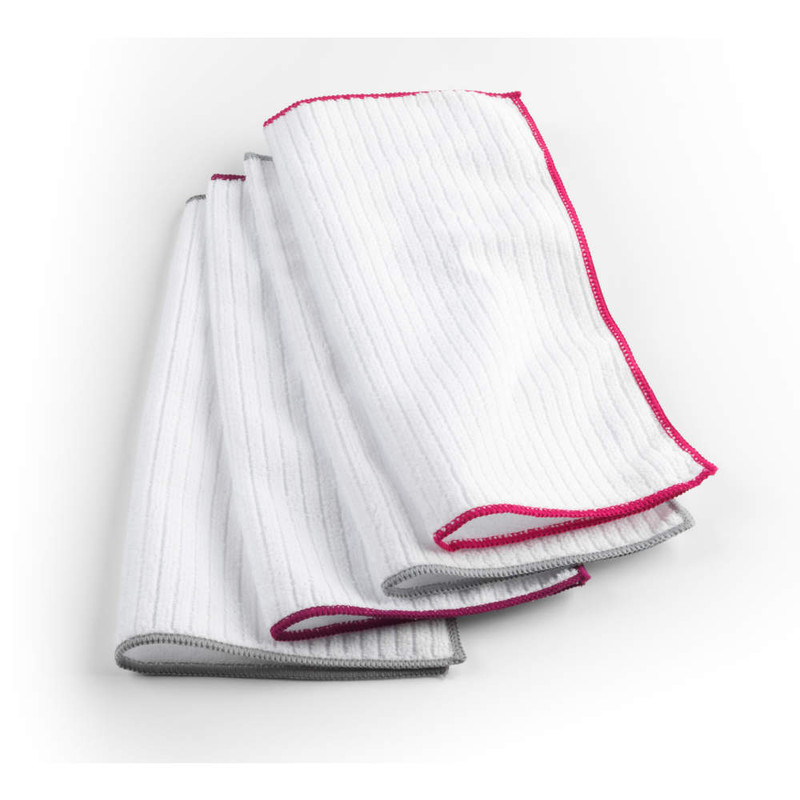 Kleeneze Microfibre Antibac Dish Cloths Pack Of 4 Pink
