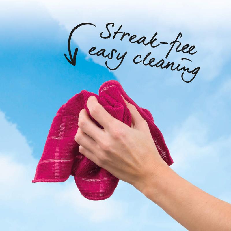 Kleeneze Microfibre Cleaning Dusting Cloths Pack Of 4 Assorted Colours