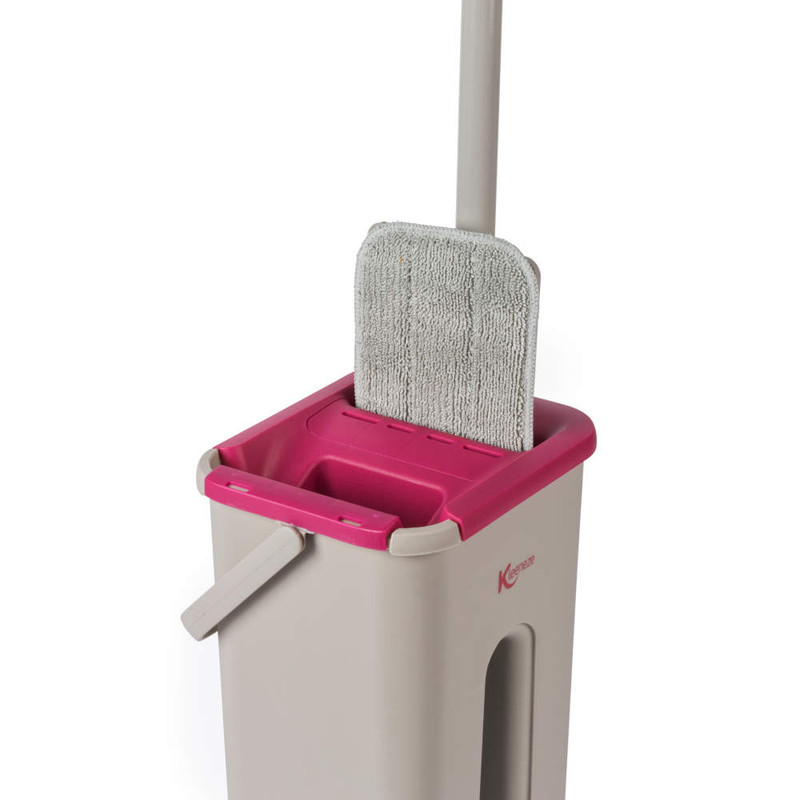 Kleeneze No Chemical Cleaning Flat Mop & Bucket Set – Microfibre Technology