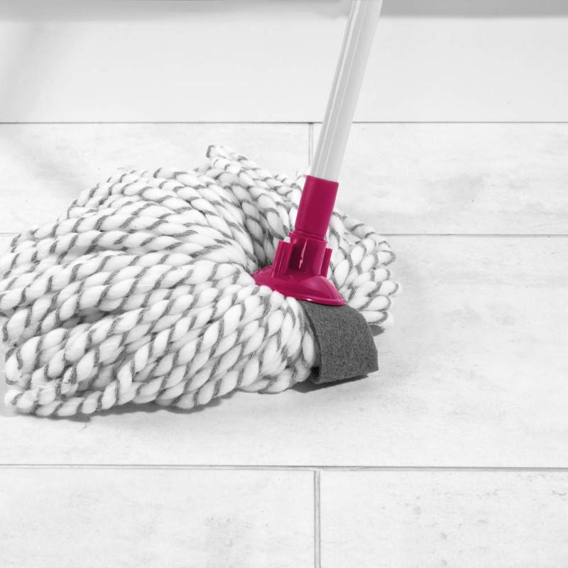 Kleeneze Power Clean Scrub Mop And Refill Head - Extendable Handle
