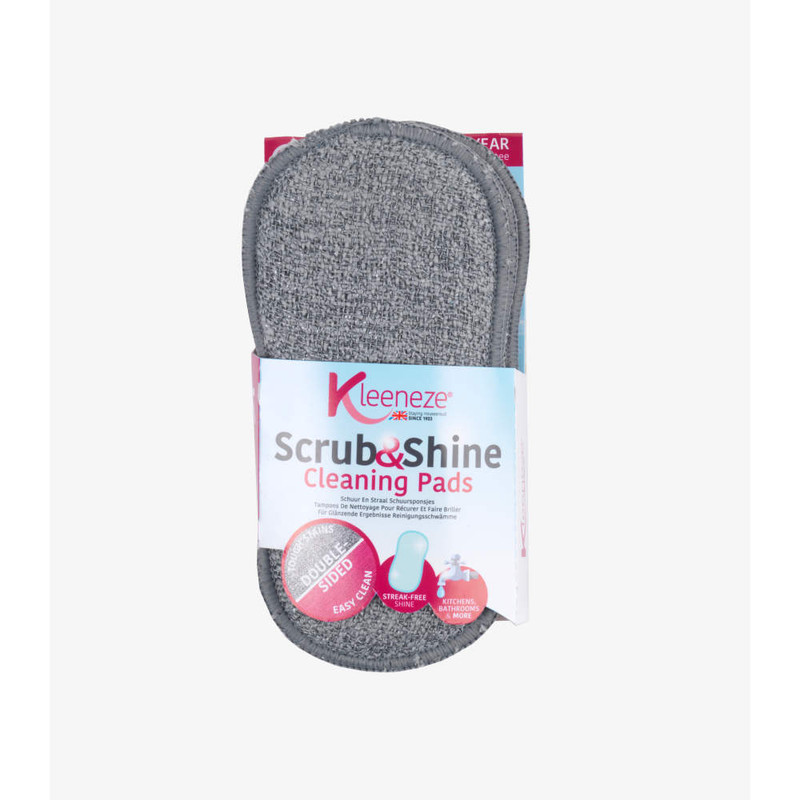 kleeneze Scrub and Shine Double-Sided Microfibre Cleaning Pads 3-Pack