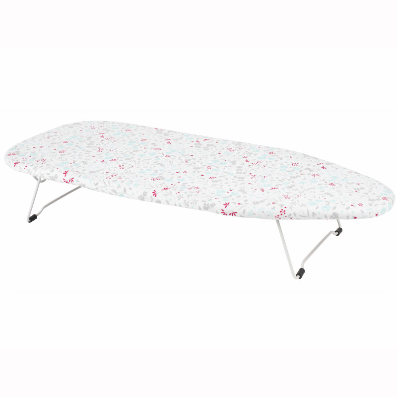 kleeneze Table Top Ironing Board With Cotton Cover Ruby