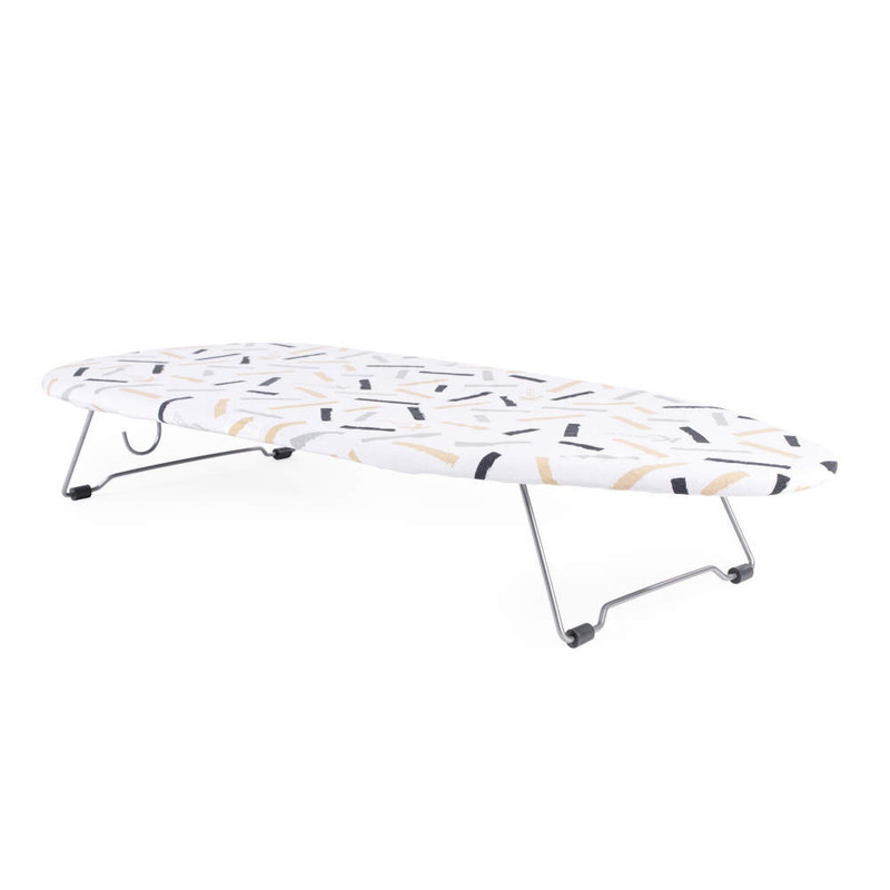 Kleeneze Table Top Ironing Board With Striped Print 73 X 31 Cm