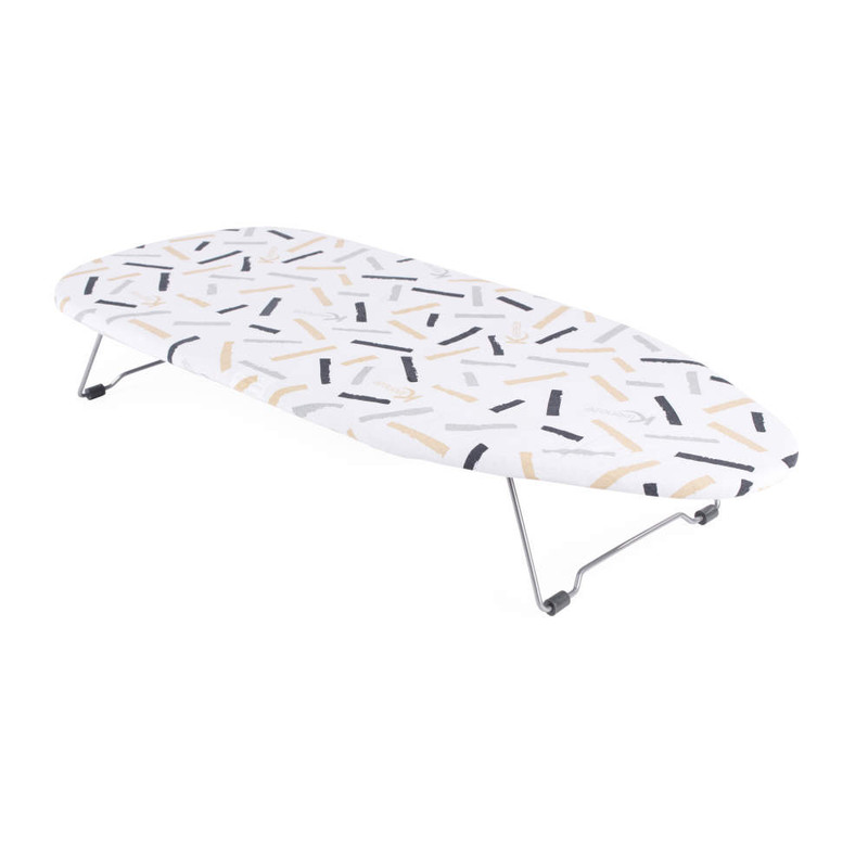 kleeneze Table Top Ironing Board with Striped Print 73 x 31 cm
