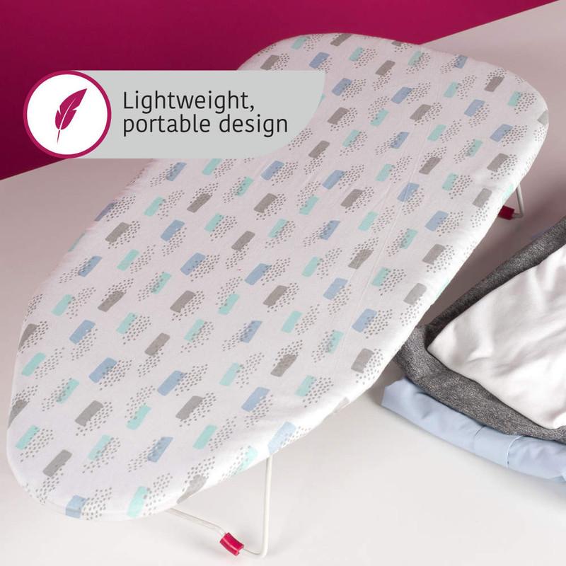 Kleeneze Tabletop Ironing Board With Cotton Cover - 73 X 31cm