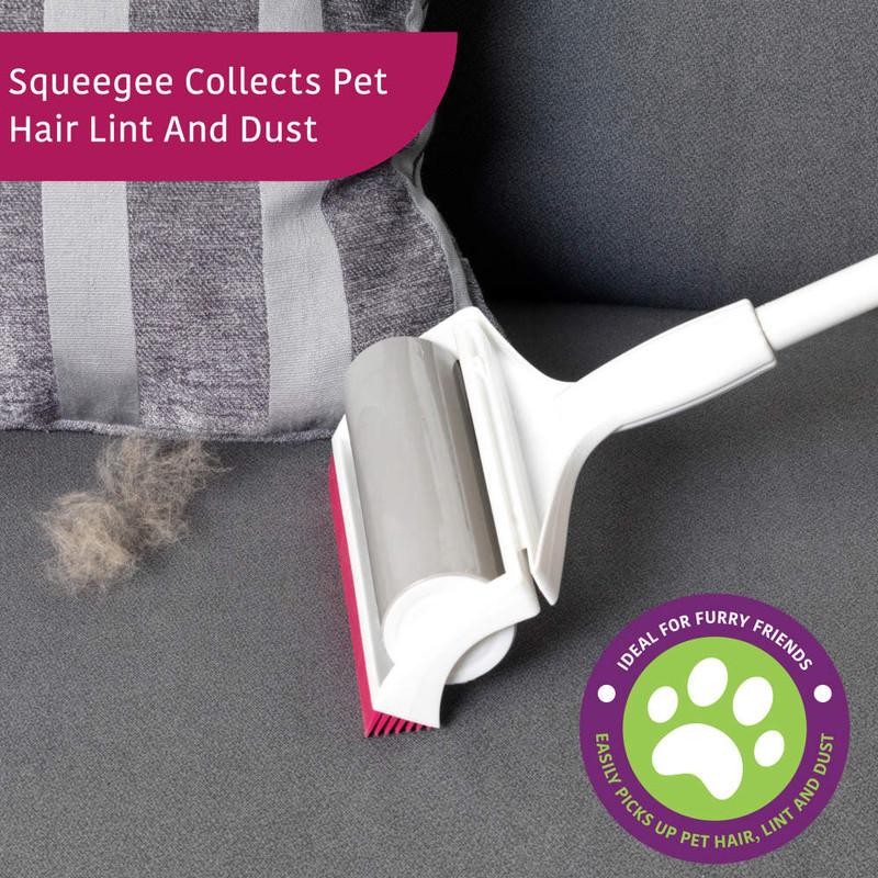 Kleeneze TPR Gel Lint Roller With Telescopic Handle
