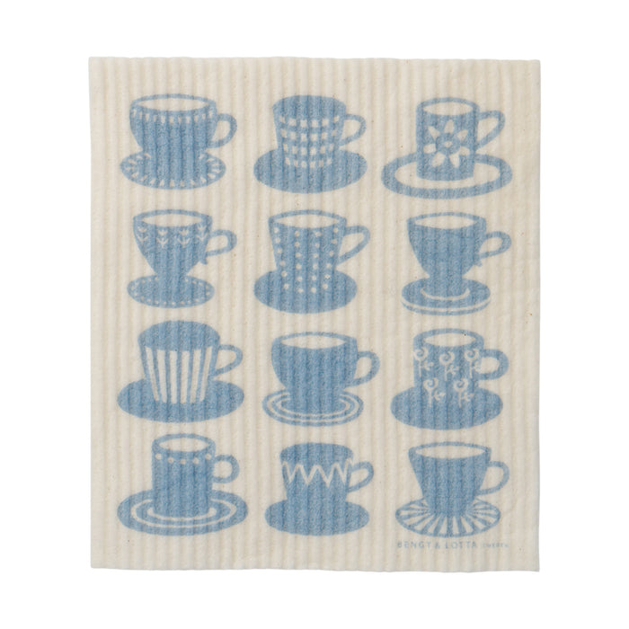 klippan yllefabrik Cups dishcloth Blue