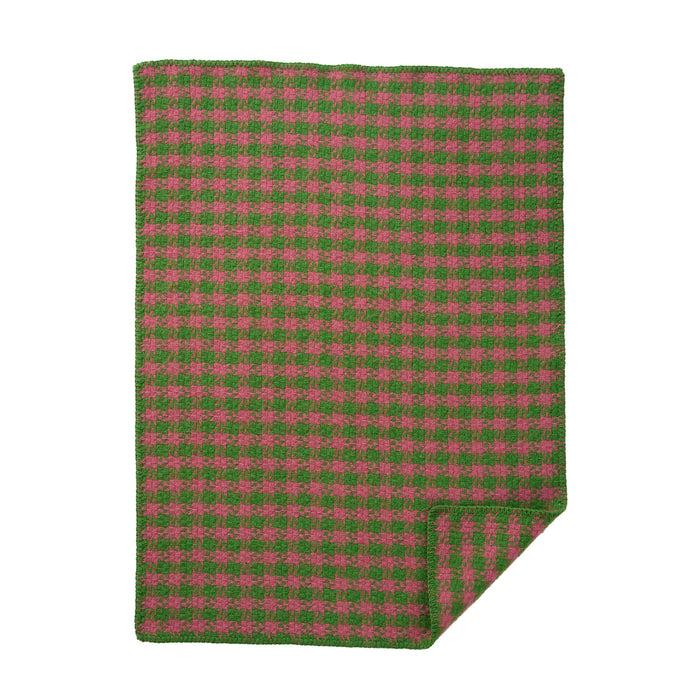 klippan yllefabrik Dogtooth Green/pink