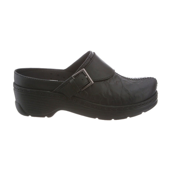 Klogs Austin Black Floral Tooled