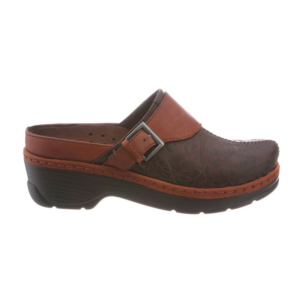 Klogs Austin Brown Floral Tooled