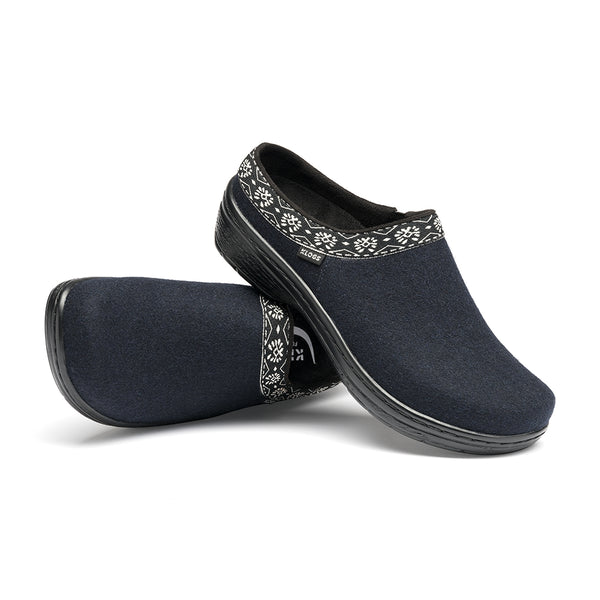 klogs York Dress Blue Faux Wool - Final Sale