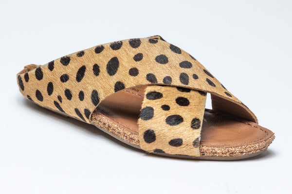 klub nico Gricia Footwear Beige Dalmatian Hair