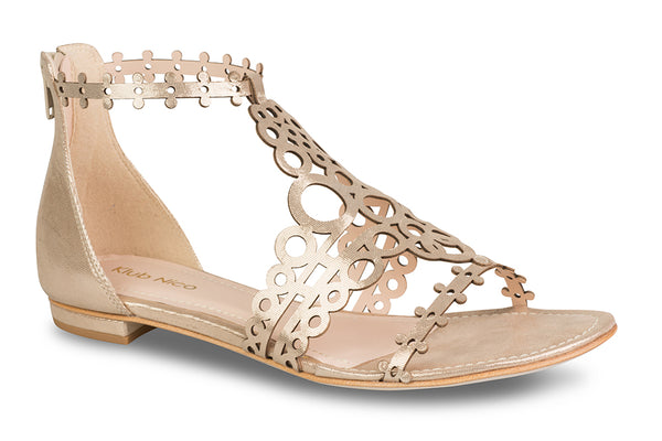 klub nico Joellen Footwear Champagne Leather