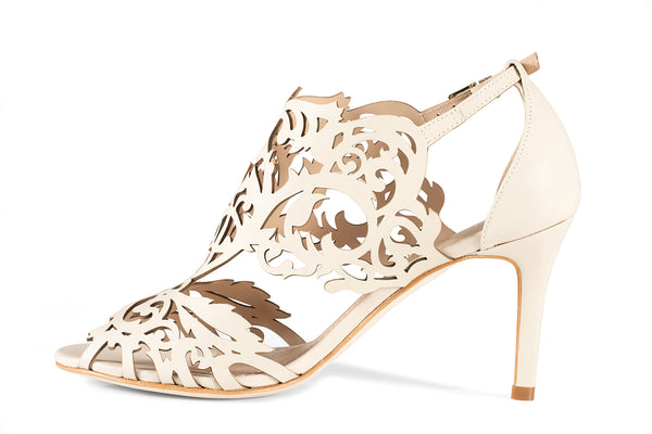 Klub Nico Marcela 3 Heel Footwear Ivory Leather