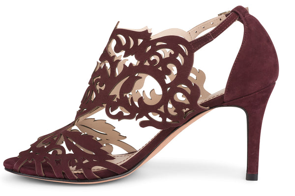 klub Nico Marcela 3 Heel Footwear Wine Nubuck