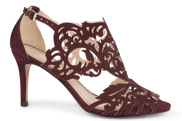 klub Nico Marcela 3 Heel Footwear Wine Nubuck