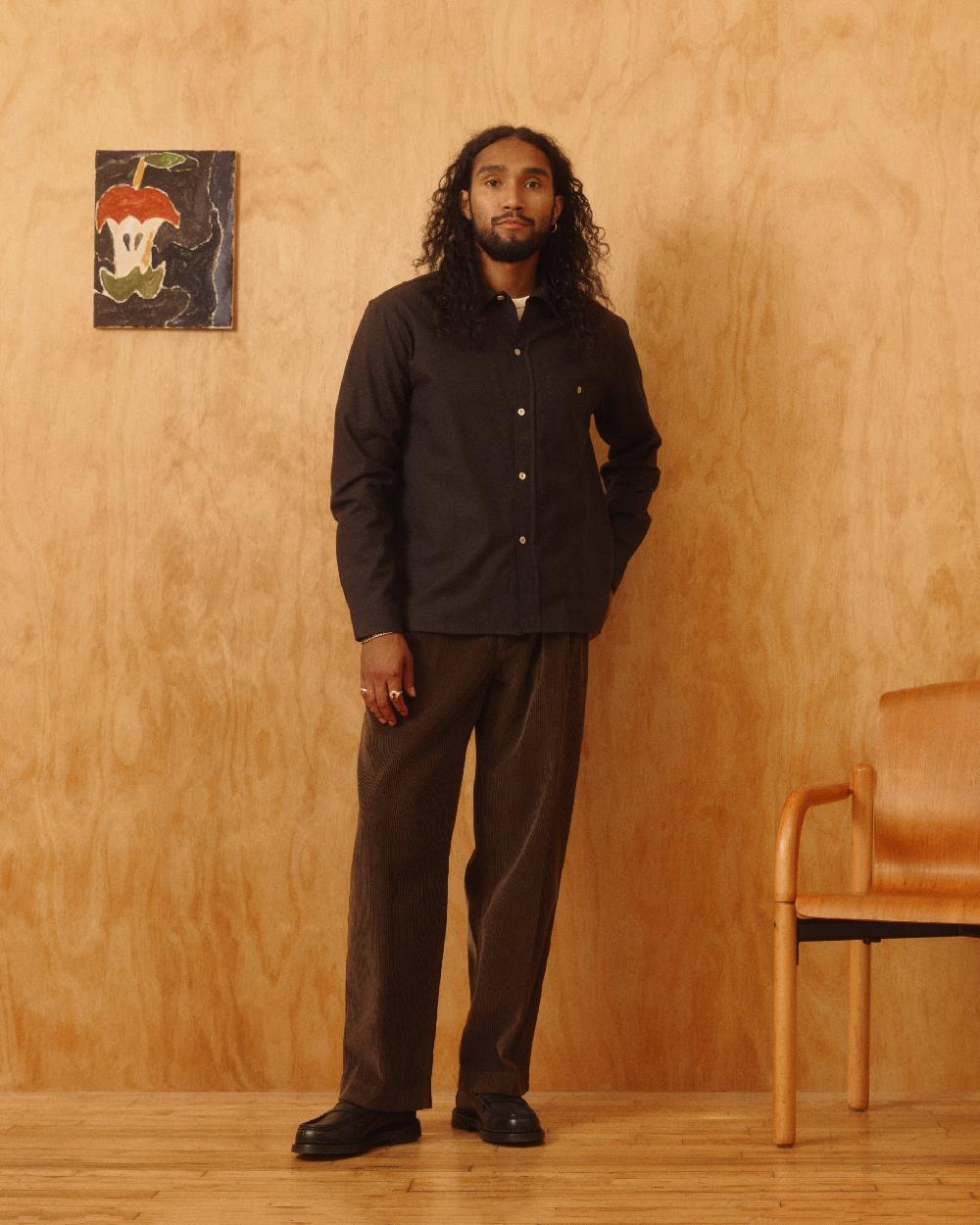 Knickerbocker Canal Pleated Corduroy Cotton Pant