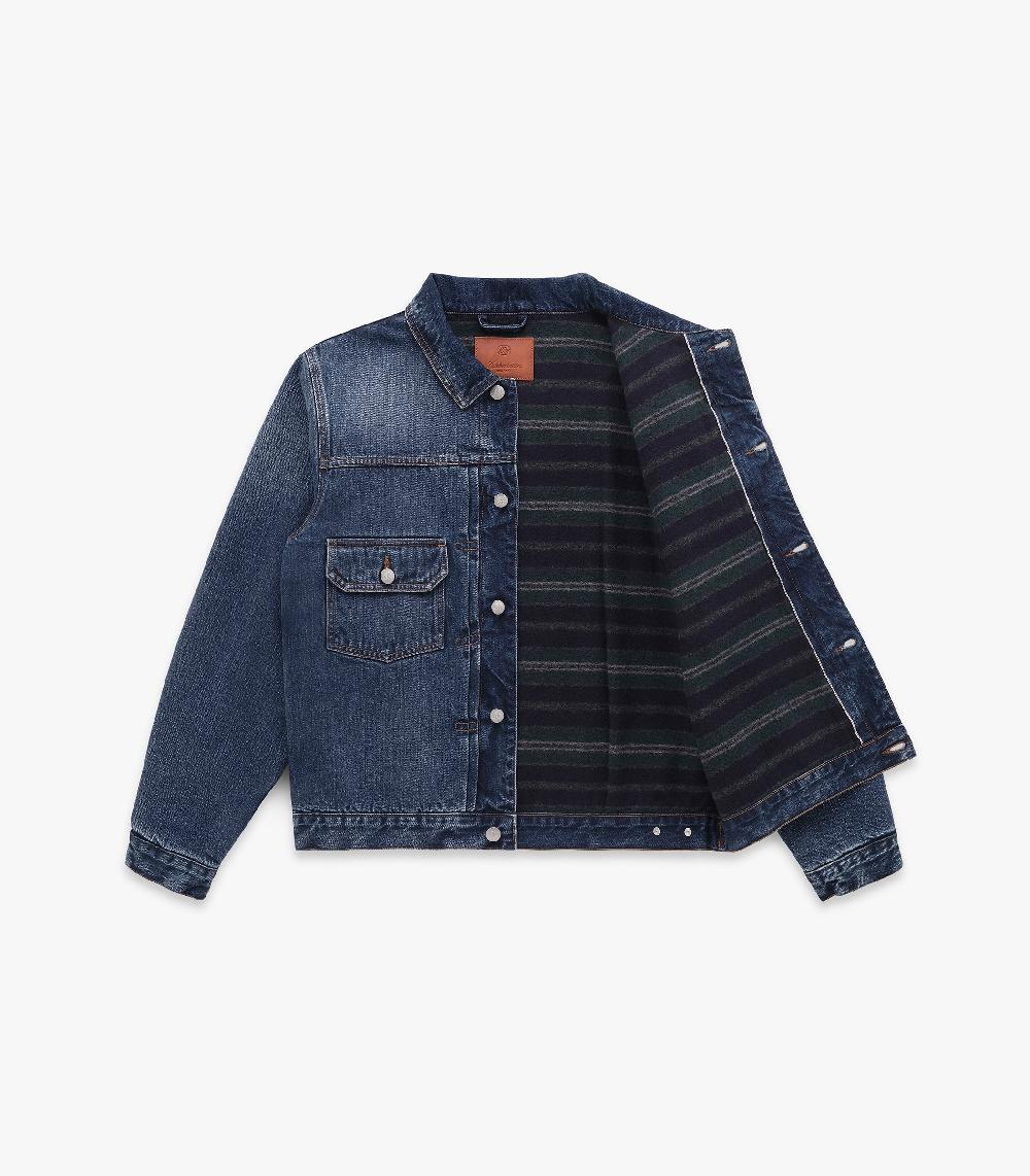 Knickerbocker Wayfarer Wool Blanket Lined Denim Trucker