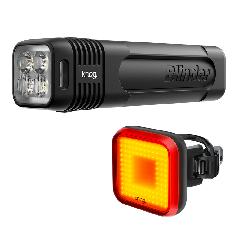 knog Blinder 900 & Blinder Square Rear Bike Light Set