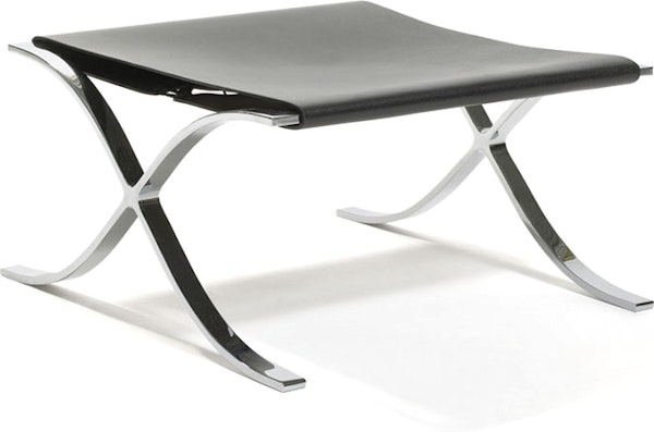 knoll Barcelona® Stool with Cowhide Sling