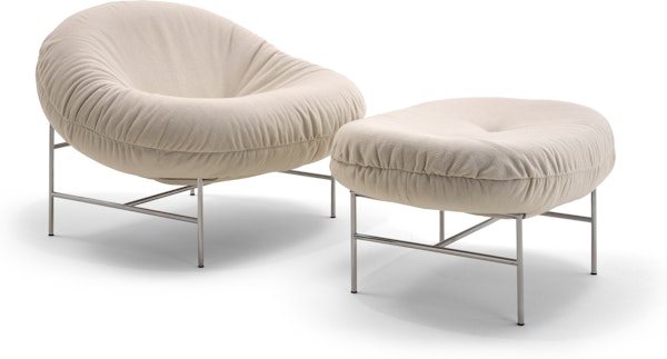 knoll Perron Bun™ Lounge Chair and Ottoman