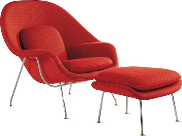 knoll Womb™ Chair with Ottoman Medium