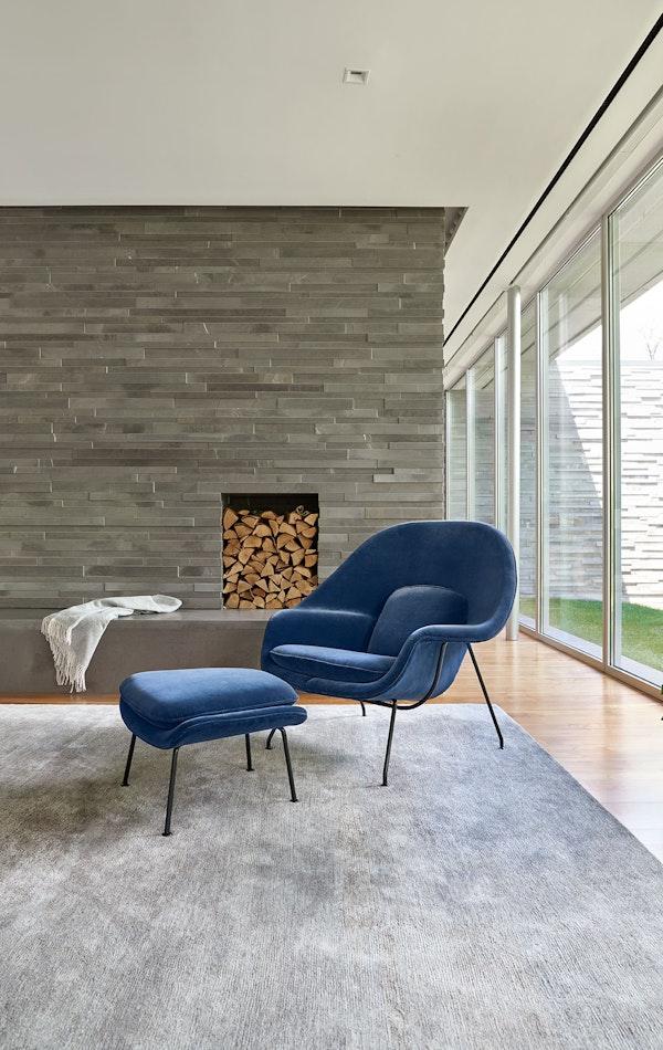 Knoll Womb™ Chair With Ottoman Standard