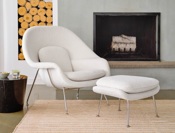 Knoll Womb™ Chair With Ottoman Standard