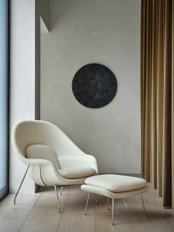 Knoll Womb™ Chair With Ottoman Standard