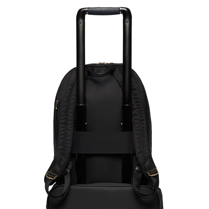 Knomo 14" Laptop Backpack In Black With Gold Hardware