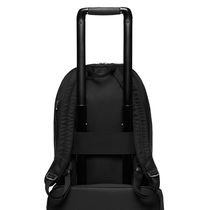 Knomo 14" Laptop Backpack In Black With Silver Hardware