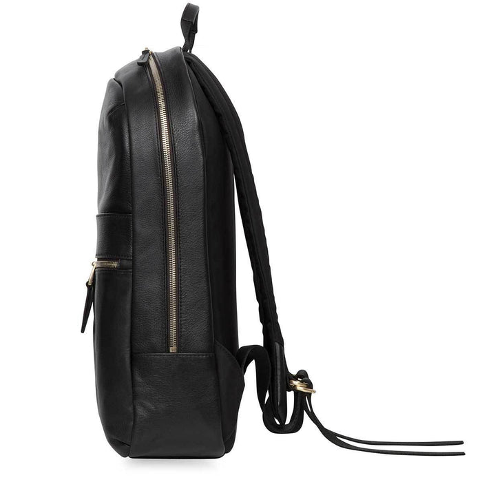 Knomo 14" Laptop Backpack In Black Leather