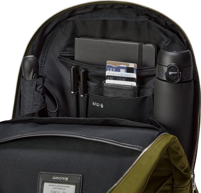 Knomo 14" Laptop Backpack In Moss Green