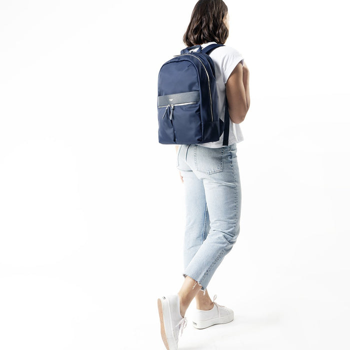 Knomo Large Laptop Backpack In Navy