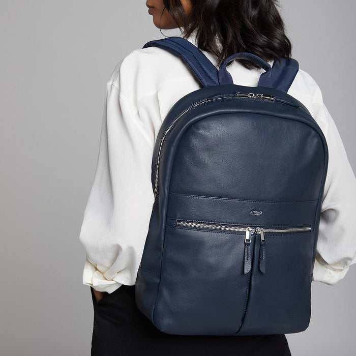 knomo Leather Laptop Backpack - 14"