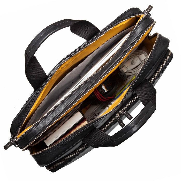 Knomo Leather Laptop Briefcase - 15.6"