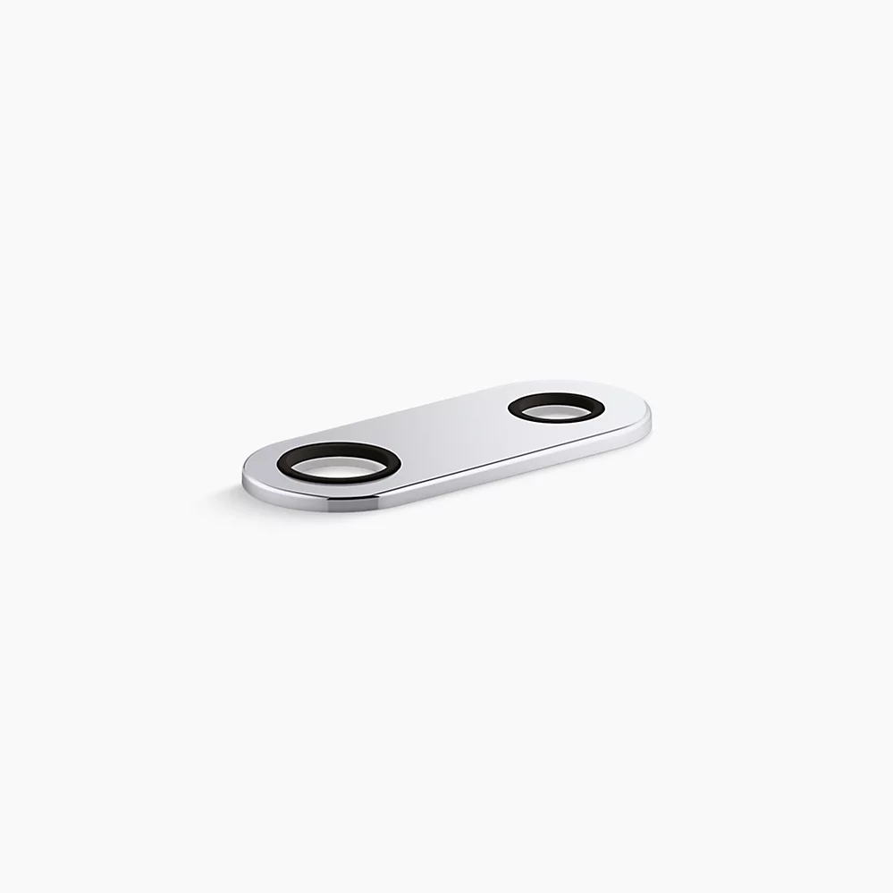 kohler 4" two-hole escutcheon plate for Insight™ and Kinesis® lavatory faucets and soap dispensers