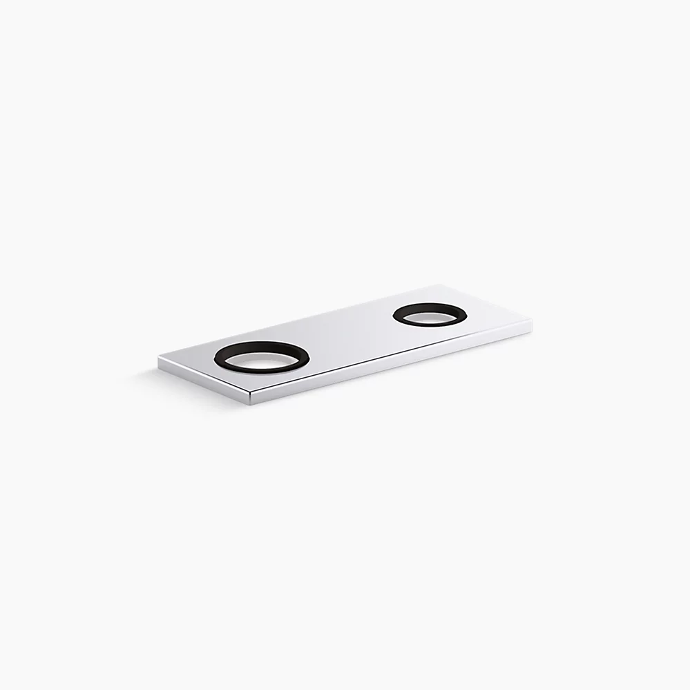 kohler 4" two-hole escutcheon plate for Insight™ and Kinesis® lavatory faucets and soap dispensers