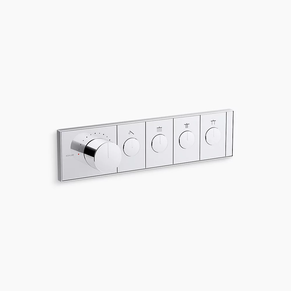 kohler Anthem®Four-outlet recessed mechanical thermostatic valve control