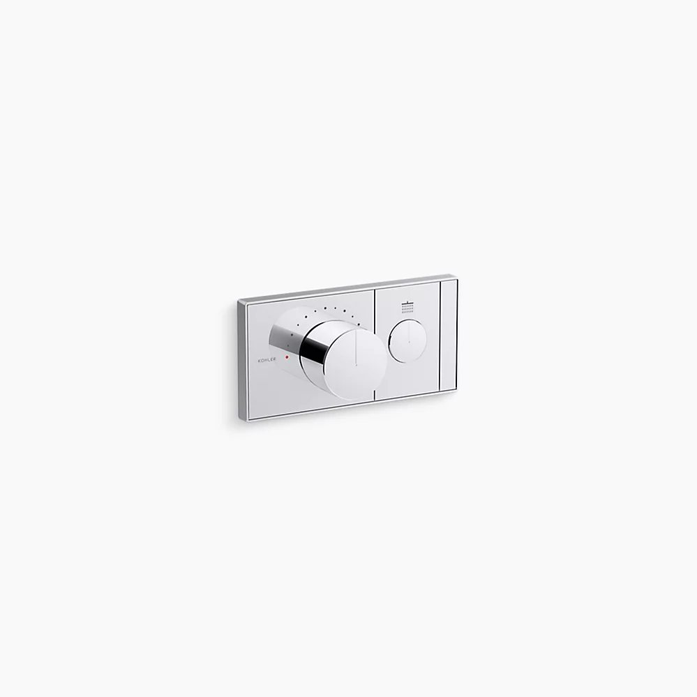 kohler Anthem®One-outlet recessed mechanical thermostatic valve control